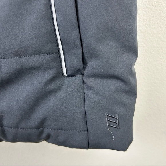 Zyia Active Full Zip Reflective puffer vest in navy blue size: M - Picture 7 of 12